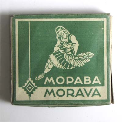 Morava, Kroatien, alte Zigarettenschachtel