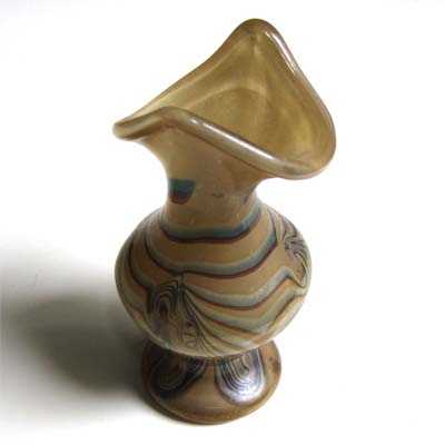 kleine Vase, Glashütte Eisch, signiert 1991