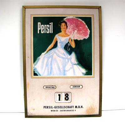 Persil, Kalender, alter Werbeartikel