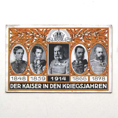 Franz Joseph, der Kaiser in den Kriegsjahren, alte AK
