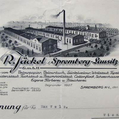 R. Jäckel, Spremberg-Lausitz, alte Rechnung, 1932