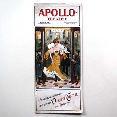 Programmheft, Apollo Theater, Wien, 1907