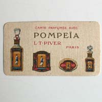 Pompeia Parfum, Piver Paris, Reklamekarte