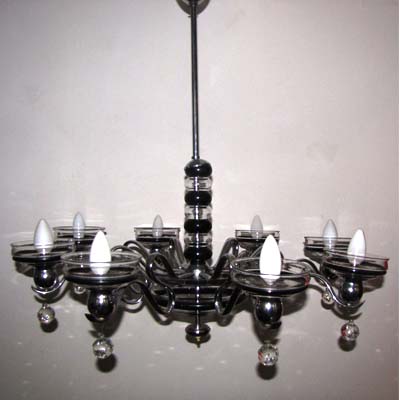 Art Déco Luster, Glas, sehr ungewöhnlich