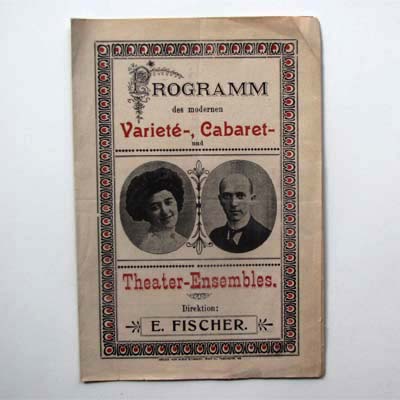 Varieté-, Cabaret- und Theater-Ensembles, Programm