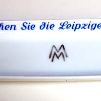 Leipziger Messe, Porzellan-Werbung