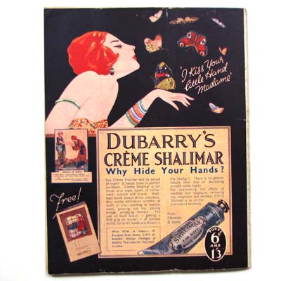 Dubarry's Creme Shalimar, Werbegrafik, 1936