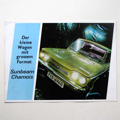 Sunbeam Chamois, Autoprospekt