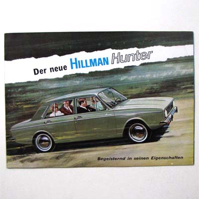 Hillman Hunter, Autoprospekt