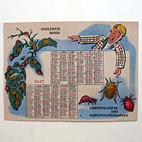 Kalenderblatt, Kartoffelkäfer, 1947