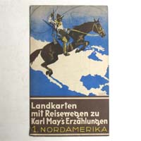 Karl May, Landkarte zu seinen Reisewegen, um 1920