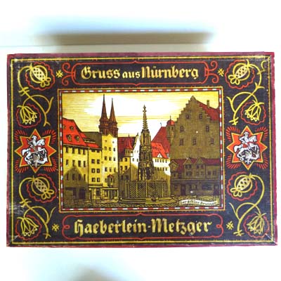 Haeberlein-Metzger, Holzkiste, Lebkuchen, Nürnberg