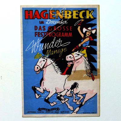 Hagenbeck, Wunder der Manege, Zirkusprogramm, 1942