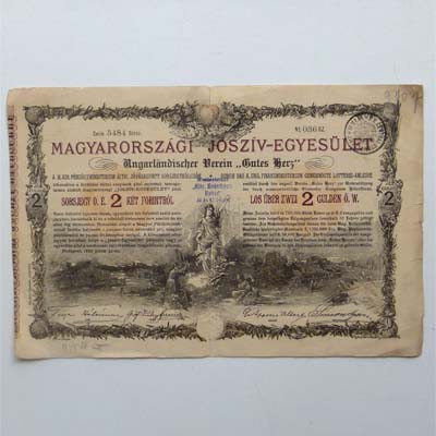 altes Spiellos, Ungarländischer Verein Gutes Herz, 1888