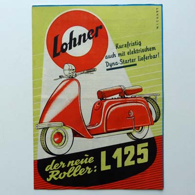 Lohner Roller L 125, Werbeprospekt, 1955
