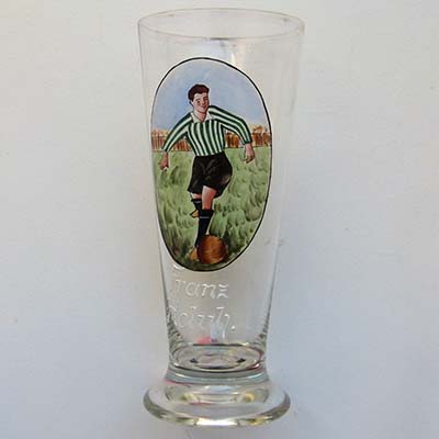 Franz Holub, Fussballer, Trinkglas
