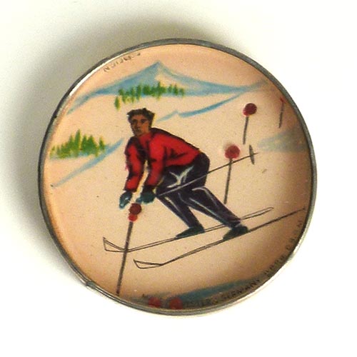 Geduldspiel, Ski-Fahrer, 50er Jahre