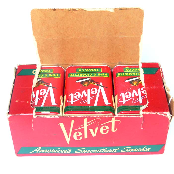 Velvet Pipe & Cigarette Tobacco, 12 Stück, Verkaufsbox