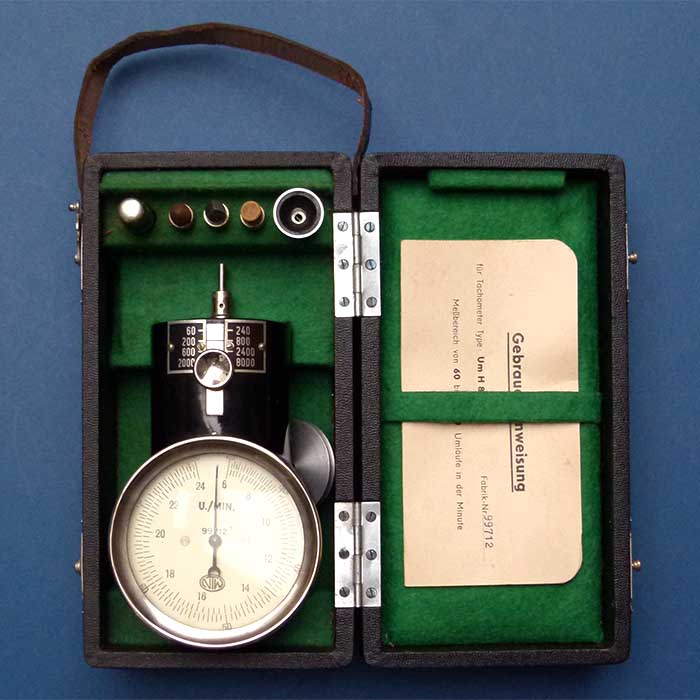 Tachometer, Um H 8, Messgerät, intakt