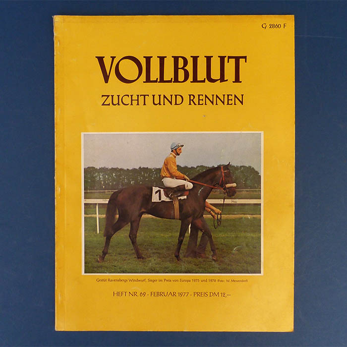 Vollblut - Zucht und Rennen, Pferde, Zeitschrift, 1977