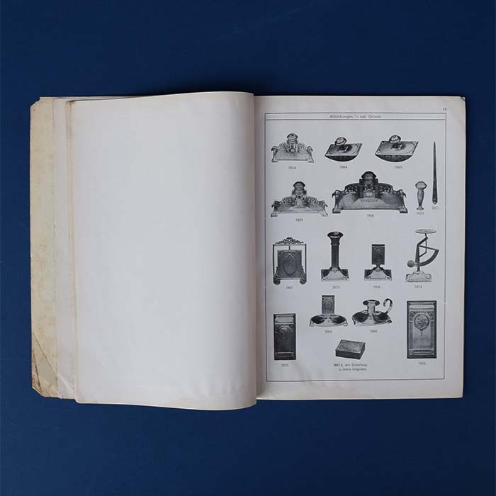 Silberwaren / Metallwaren, Katalog, um 1910