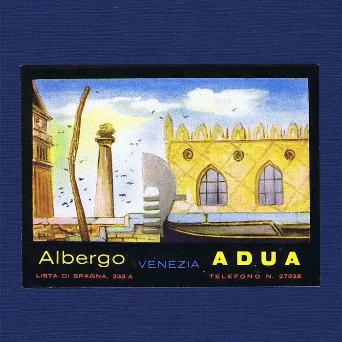 Albergo Adua, Venezia, Kofferkleber