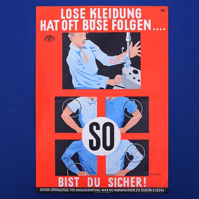 Lose Kleidung hat böse Folgen, Plakat, um 1938