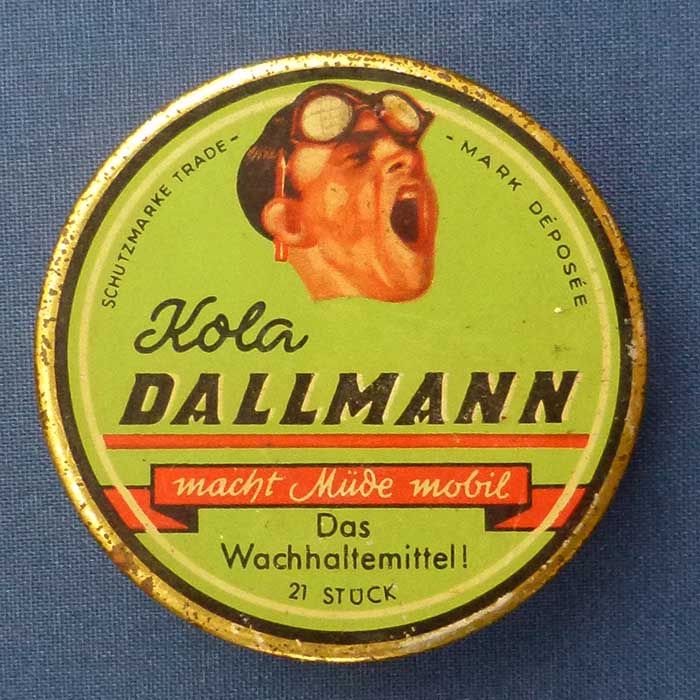 Kola Dallmann, Blechdose, Wachhaltemittel