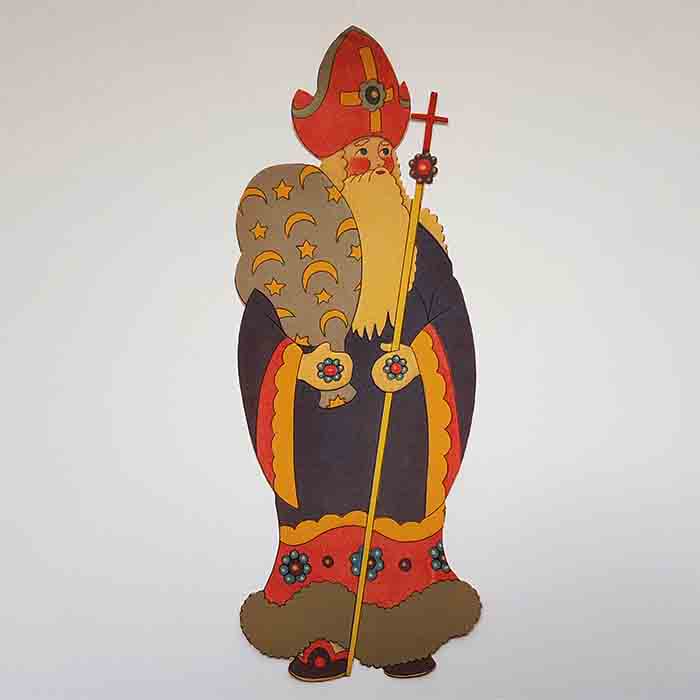 Nikolaus, geprägte Oblate, sehr groß