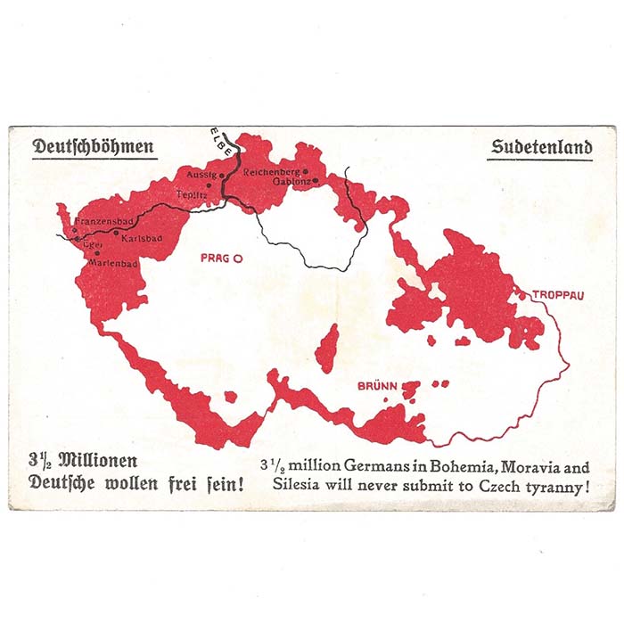 Sudetenland / Deutschböhmen, AK, Propaganda, 3. Reich