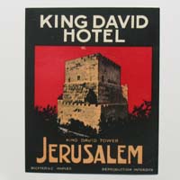 King David Hotel, Jerusalem, Hotel-Label