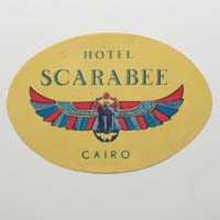 Hotel Scarabee, Cairo, Ägpyten, Label
