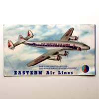 Eastern Air Lines, Papiertasche f. Flugticket