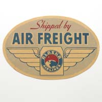 Alaska Airlines, Air Freight, Fluglinie, Label
