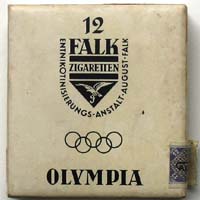 Olympia, Falk-Zigaretten, Zigarettenschachtel