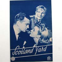 Scotland Yard, Filmprogramm