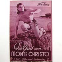 Der Graf von Monte Christo, 1. Teil, Filmprogramm