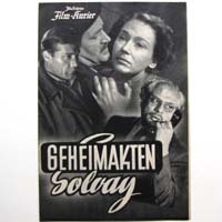 Geheimakten Solvay, Filmprogramm