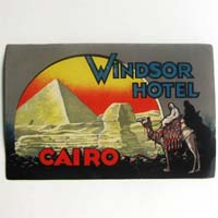 Windsor Hotel, Cairo, Ägypten, Hotel-Label