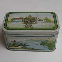 Gorgeous asian graphics, tea tin