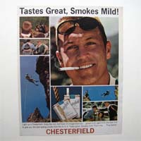 Chesterfield, Zigaretten, Werbegrafik, USA, 1964