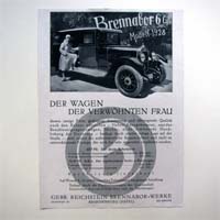 Brennabor, alte Werbegrafik, 1928