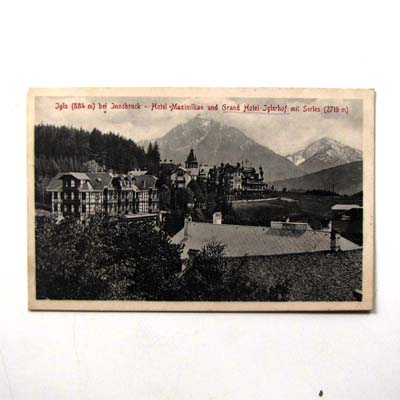 Grandhotel Iglerhof bei Innsbruck, alte Ansichtskarte