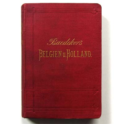 Baedeker, Belgien und Holland, Reiseführer, 1880