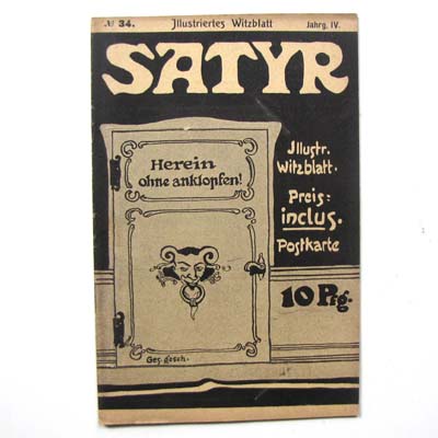 Satyr, Illustriertes Witzblatt, Nr. 34, 1907