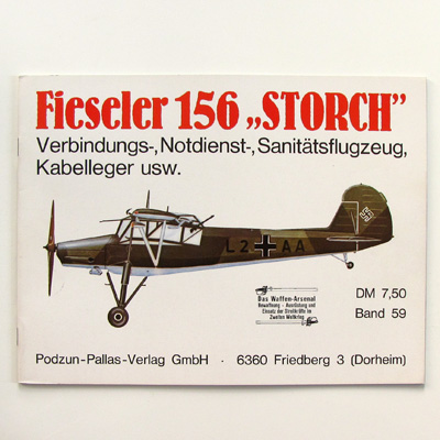  Fieserer 156 Storch, Podzun Band 59, H. Nowarra