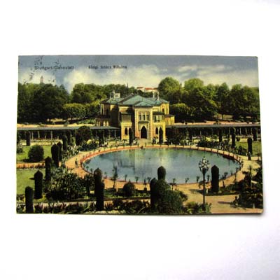 Schloss Wilhelma, Stuttgart, alte Ansichtskarte