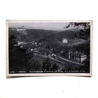 Schloss in Rosenberg am Kamp, Ansichtskarte / Foto