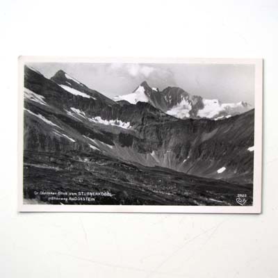 Großglockner vom Stubenkogel gesehen, alte AK