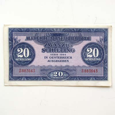 20 Schilling, Alliierte Militärbehörde, 1944